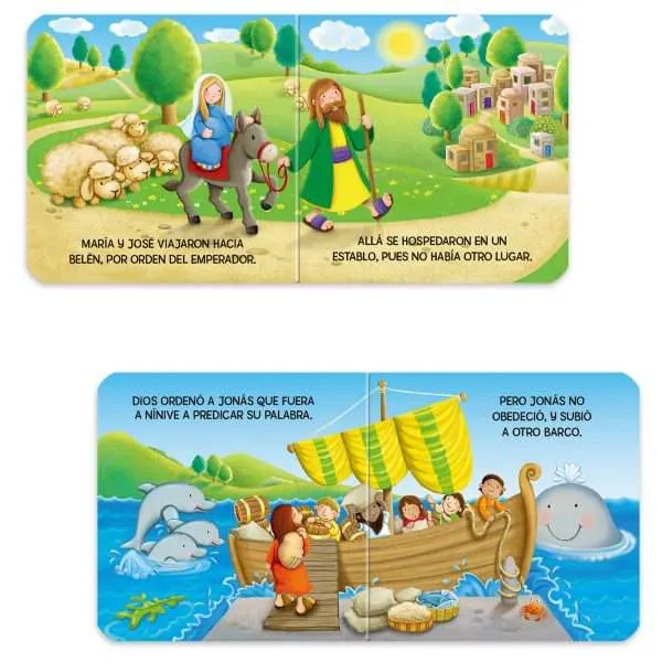Historias Bíblicas: 6 Libritos Acartonados - Imagen 4
