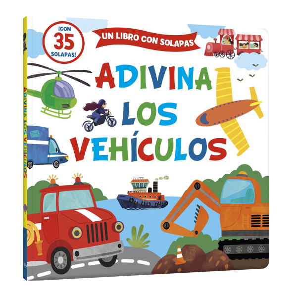 Adivina Los Vehículos: con 35 Solapas