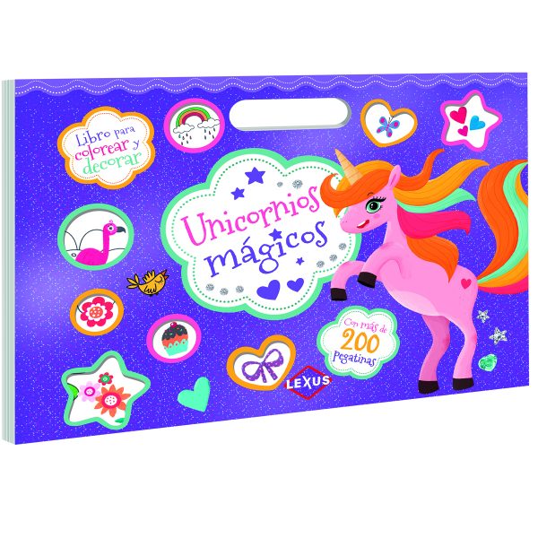 Unicornios Mágicos Libro para Colorear
