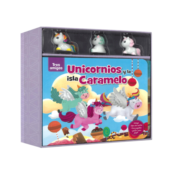 Libro Unicornios y la Isla Caramelo: Tres Amigos
