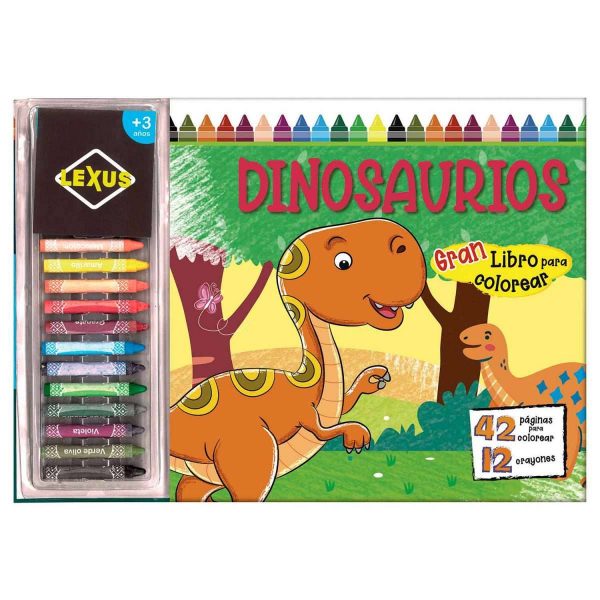 Dinosaurios: Gran Libro para Colorear