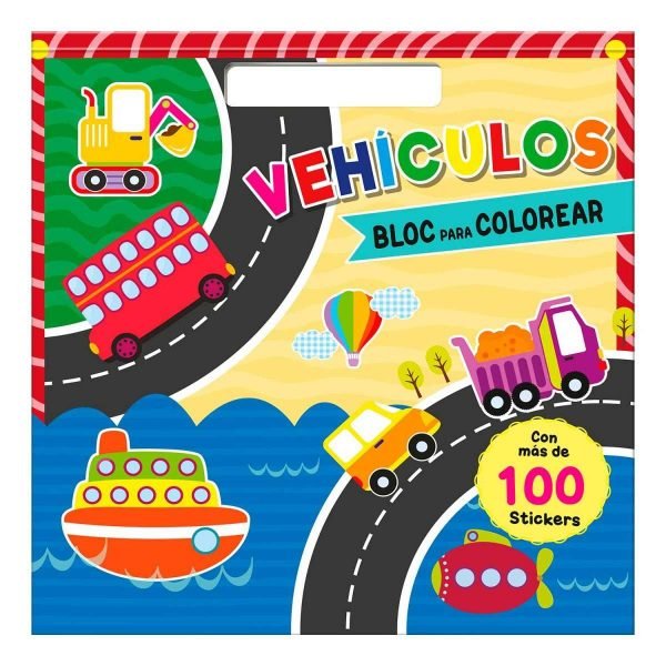 Vehículos - Bloc para colorear