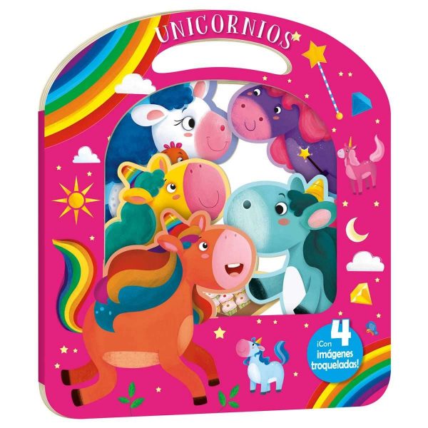Unicornios: 4 Imágenes Troqueladas
