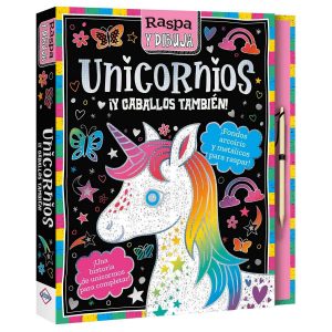 Unicornios Raspa y Dibuja