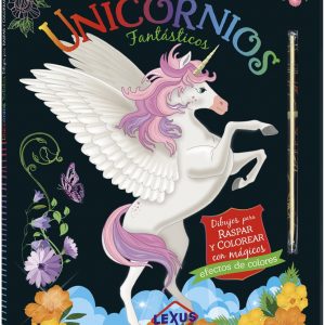 Unicornios fantásticos - Raspa y dibuja