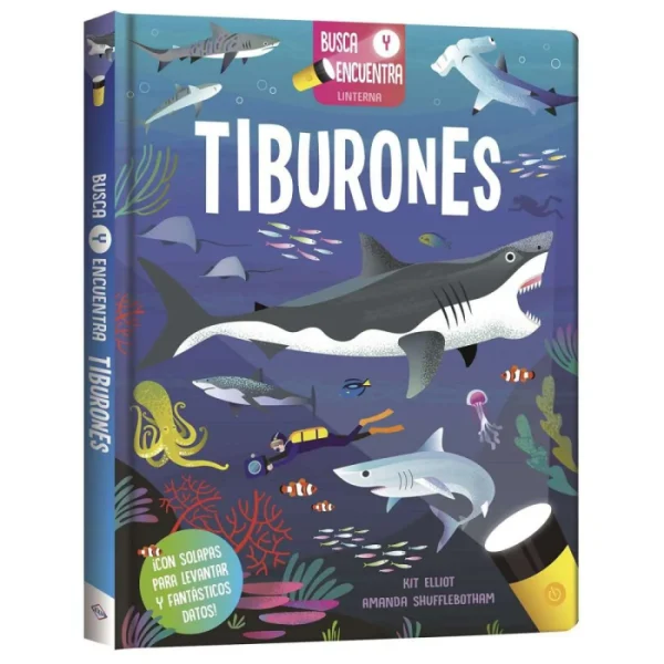 Libro Tiburones - Busca y encuentra
