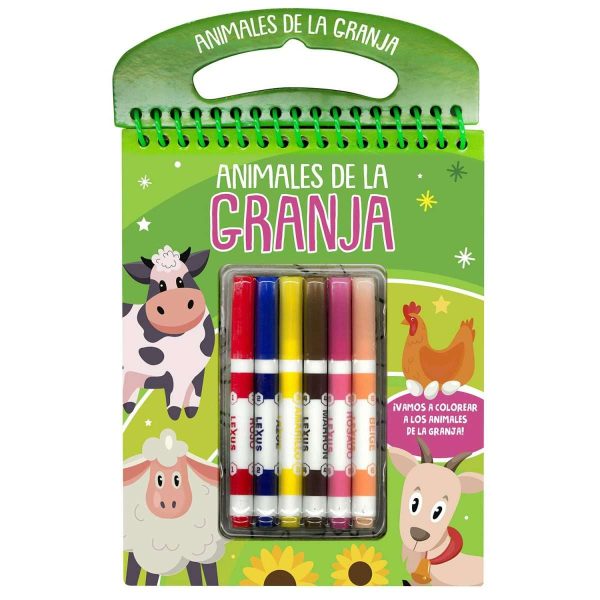 Libro animales de la granja colorear