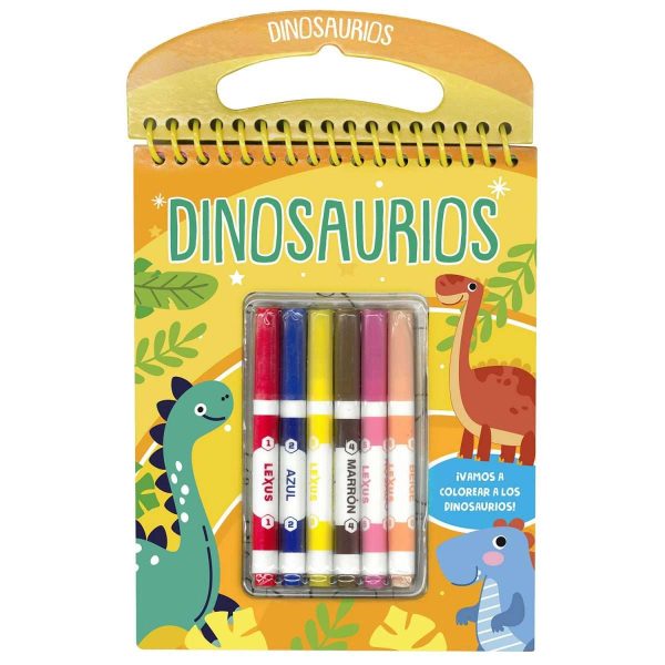 Libro dinosaurios colorear