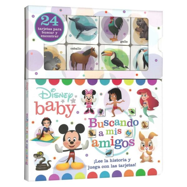 Libro Disney Baby - Buscando a Mis Amigos + Veinticuatro Tarjetas