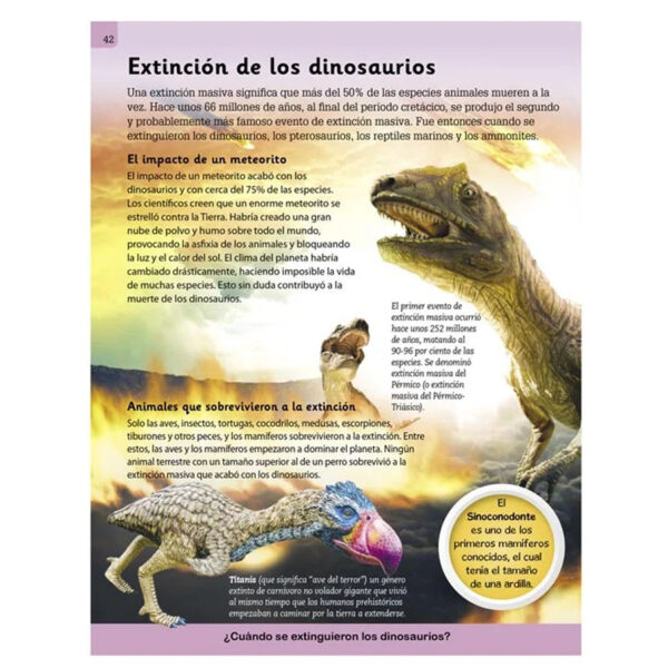 Enciclopedia Ilustrada Dinosaurios y Vida Prehistórica - Imagen 3