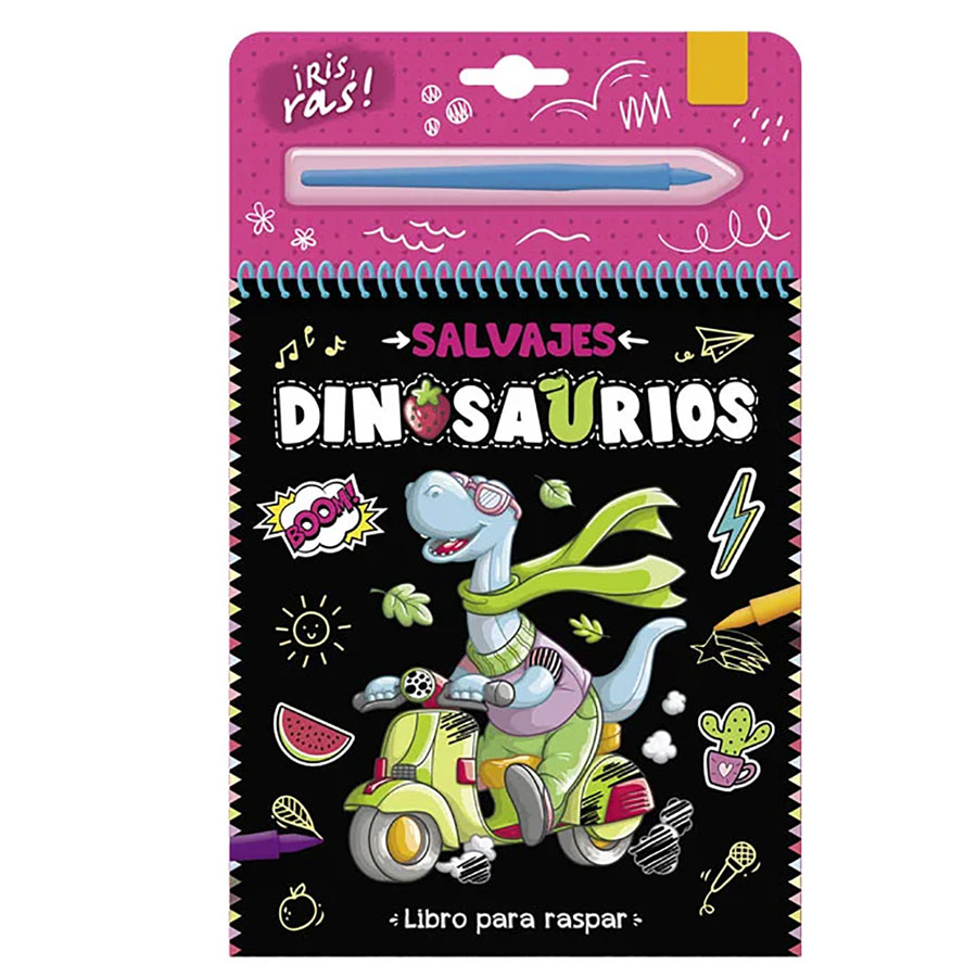 Salvajes Dinosaurios - Libro para raspar
