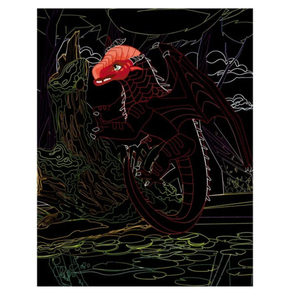 Dragones – Colección Raspar y Colorear - Imagen 3