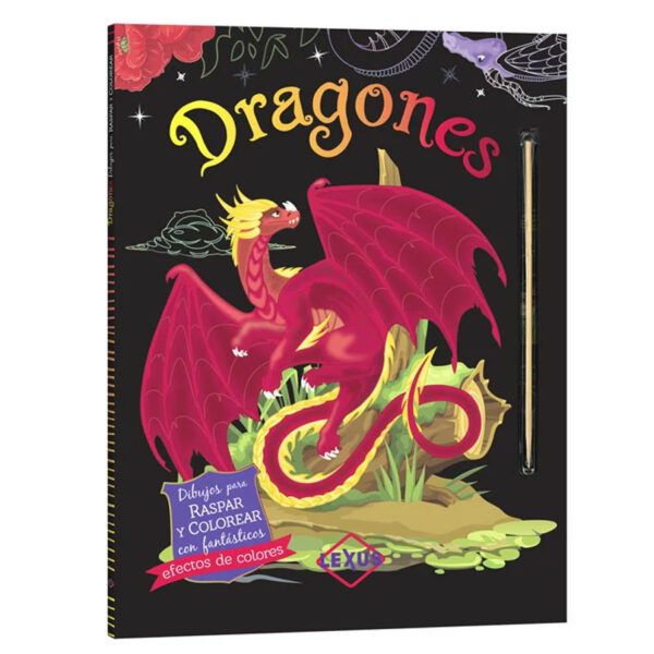 Dragones – Colección Raspar y Colorear