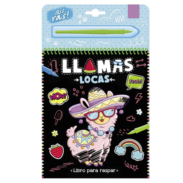 Llamas Locas - Libro para raspar