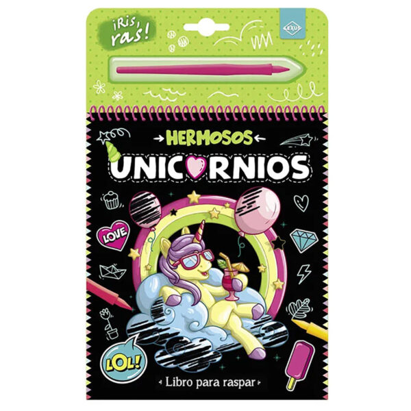 Hermosos Unicornios - Libro para raspar