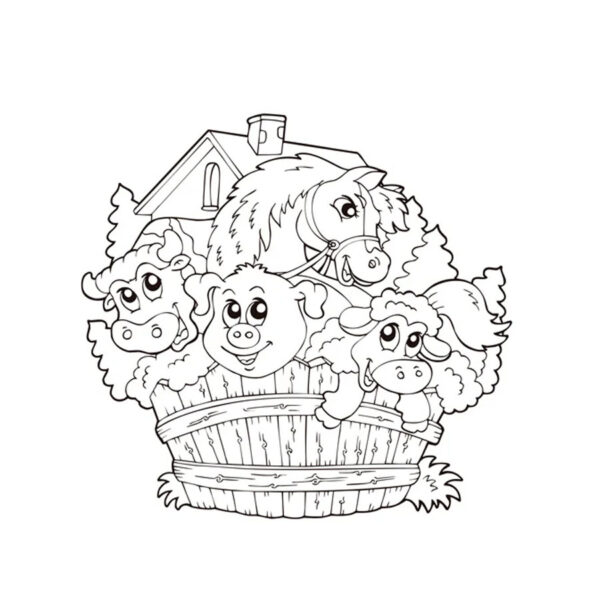 En la Granja – Libro para Colorear - Imagen 2