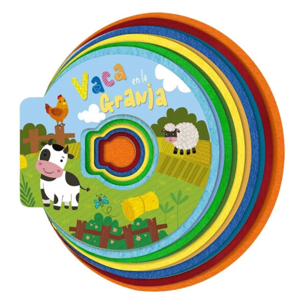 Vaca en la Granja – Libro de Fieltro