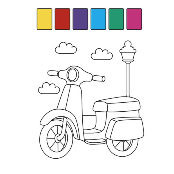 Vehículos - Libro para Colorear - Imagen 2