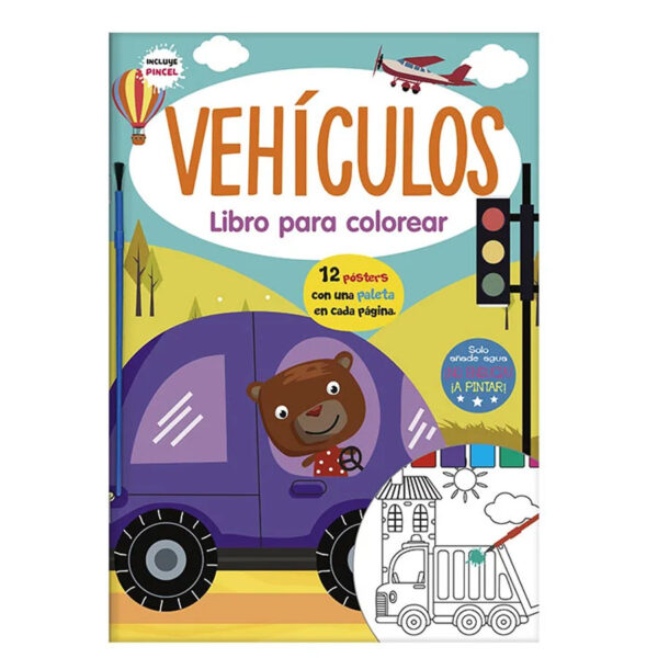 Vehículos - Libro para Colorear