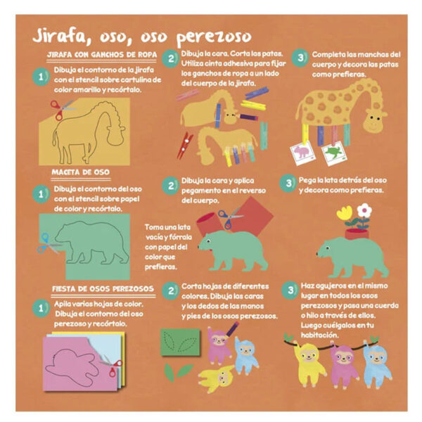 Animales Salvajes – Mi Arte con Stencils Pop Out - Imagen 2