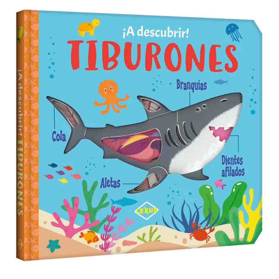 ¡A Descubrir! Tiburones - Troquelado por capas